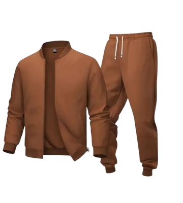 Men's Polyester Plain Zipper Track Suit