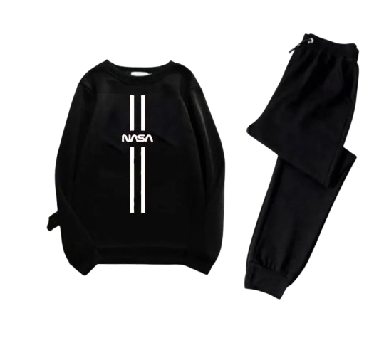 Men's Polyester Printed Sweatshirt Track Suit