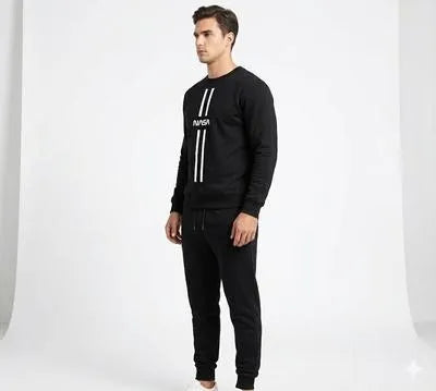 Men's Polyester Printed Sweatshirt Track Suit