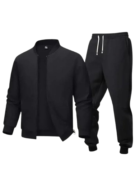 Men's Polyester Plain Zipper Track Suit
