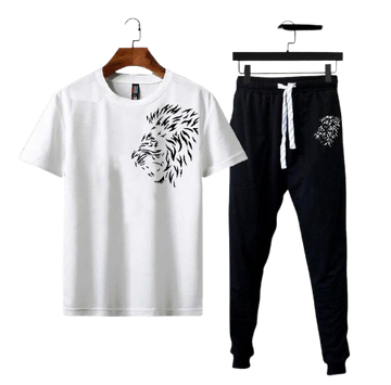 Men's Polyester Printed Track Suit - 2 Pcs